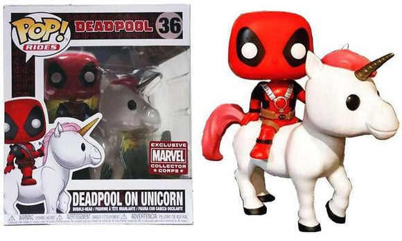 Deadpool - Deadpool On Unicorn (Marvel Exclusive) #36 - POP!