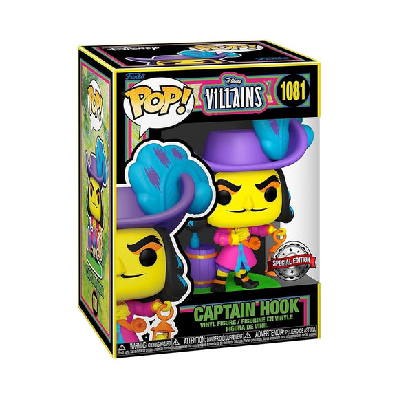 Disney Villains - Captain Hook (Special Edition Blacklight) #1081 - POP!