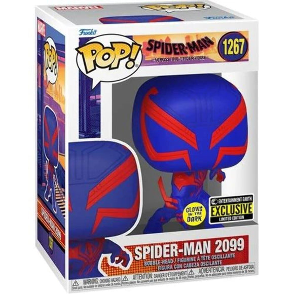 Spider-Man Across The Spiderverse - Spider-Man 2099 (GITD Entertainment Earth Exclusive) #1267 - POP!