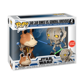 Star Wars - Jar Jar Binks VS. General Grievous (Gamestop Exclusive) 2 Pack - POP!