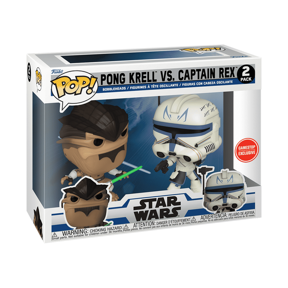 Star Wars - Pong Krell VS. Captain Rex (Gamestop Exclusive) 2 Pack - POP!
