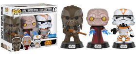 Star Wars - Tarfful/ Unhooded Emperor/ Utapau Clone Trooper (Walmart Exclusive) 3 Pack - POP!