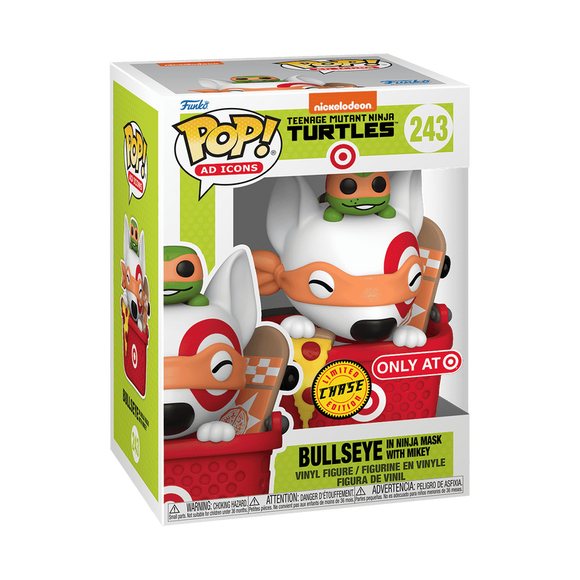 Teenage Mutant Ninja Turtles - Bullseye In Ninja Mask With Mikey (Target Exclusive Limited Chase) #243 - POP!