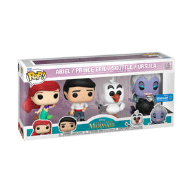Disney - Ariel / Prince Eric / Scuttle / Ursula (Diamond Exclusive) (Walmart Exclusive) 4 Pack - POP!