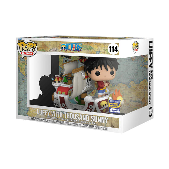 One Piece - Luffy With Thousand Sunny (Funko 2022 Winter Convention LE) #114  - POP!