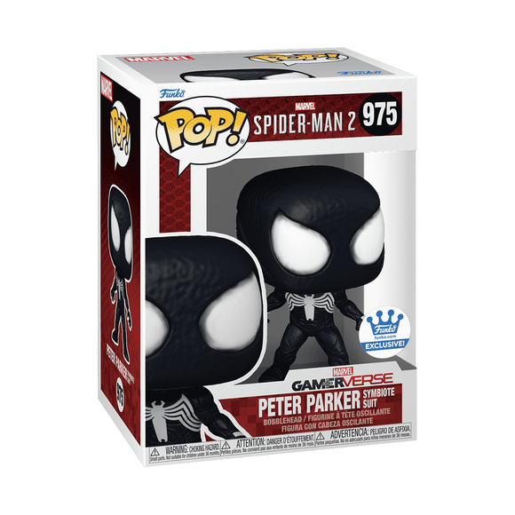 Marvel Spider-Man 2 - Peter Parker Symbiote Suit (Funko.com Exclusive) #975 - POP!