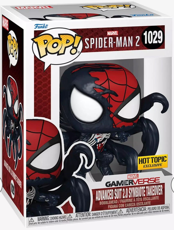 Marvel Spider-Man 2 - Advanced Suit 2.0 Symbiote Takeover (Hot Topic Exclusive) #1029 - POP!