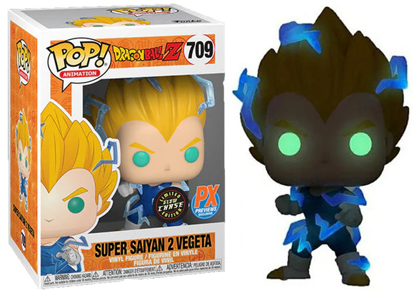 Dragon Ball Z - Super Saiyan 2 Vegeta (Glow Chase) (PX Exclusive) #709 - POP!