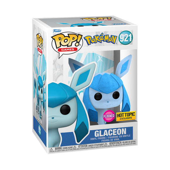 Pokemon - Glaceon (Flocked) (Hot Topic Exclusive) #921 - POP!