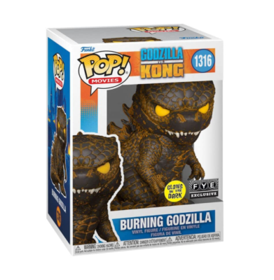 Godzilla Vs. Kong - Burning Godzilla (Glows In The Dark) (FYE Exclusive) #1316 - POP!