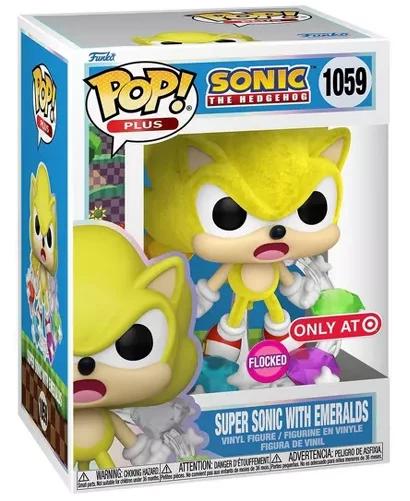 Sonic The Hedgehog - Super Sonic With Emeralds (Flocked) (Target Exclusive) #1059 - POP!