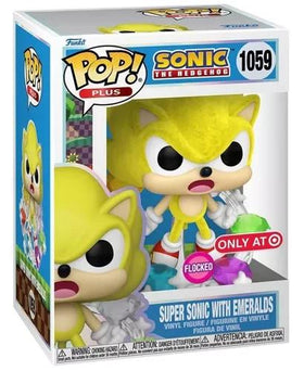Sonic The Hedgehog - Super Sonic With Emeralds (Flocked) (Target Exclusive) #1059 - POP!