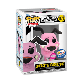 Cartoon Network - Courage the Cowardly Dog (Flocked/ Gemini Collectibles Exclusive) #1070 - POP!