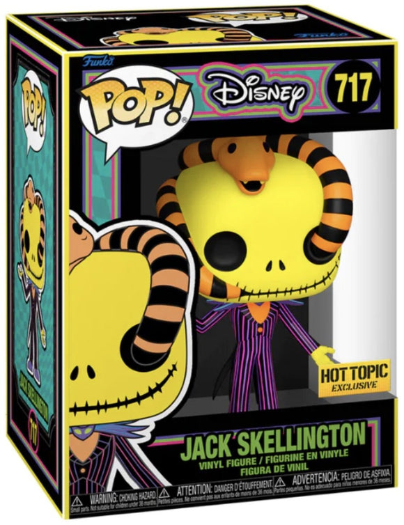 Disney - Jack Skellington (Hot Topic Exclusive) (Blacklight Edition) #717 - POP!