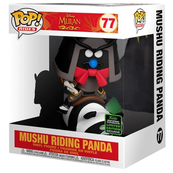Mulan - Mushu Riding Panda (2020 Spring Convention) #77 - POP!