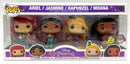 Disney - Ariel / Jasmine / Rapunzel / Moana (Glows In The Dark Special Edition) 4 Pack - POP!