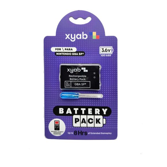 Xyab - GBA SP Rechargable Battery 400MAH