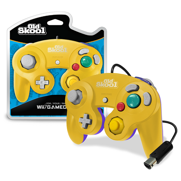 Old Skool GameCube Controller (Yellow) - Gamecube