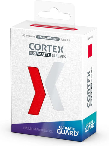 Ultimate Guard: Cortex - Matte Red Standard Size Card Sleeves (100)