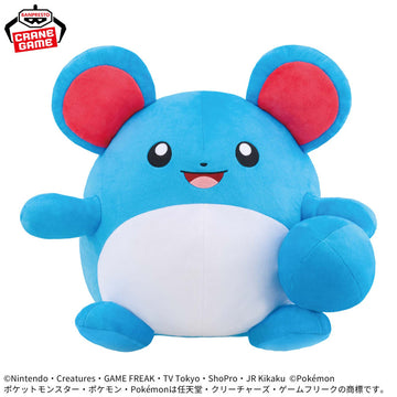 Plush Marill Meccha Mofugutto Look at My Tail Pokémon